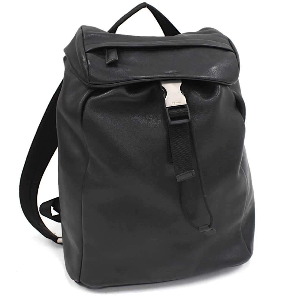 Prada Backpack Rucksack Leather Black Handbag - image 1